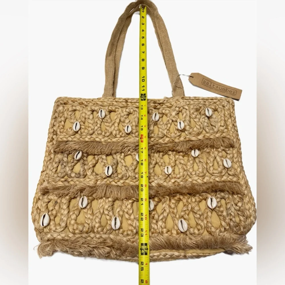 Salt+Umber | Isla Jute Seashell Tote - Eco Friendly - Boho - Beachy - NWT